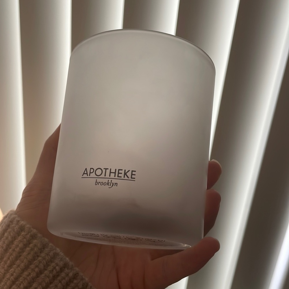 Apotheke empty candle jar